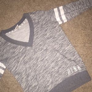 PINK Sweaters - Gray Pink Sweater PINK Sweaters - Gray Pink Sweater